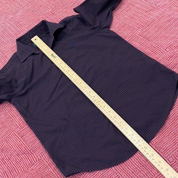 Lauren Ralph Lauren teen boys size 14  burgundy red Plaid Shirt - Picture 8 of 13